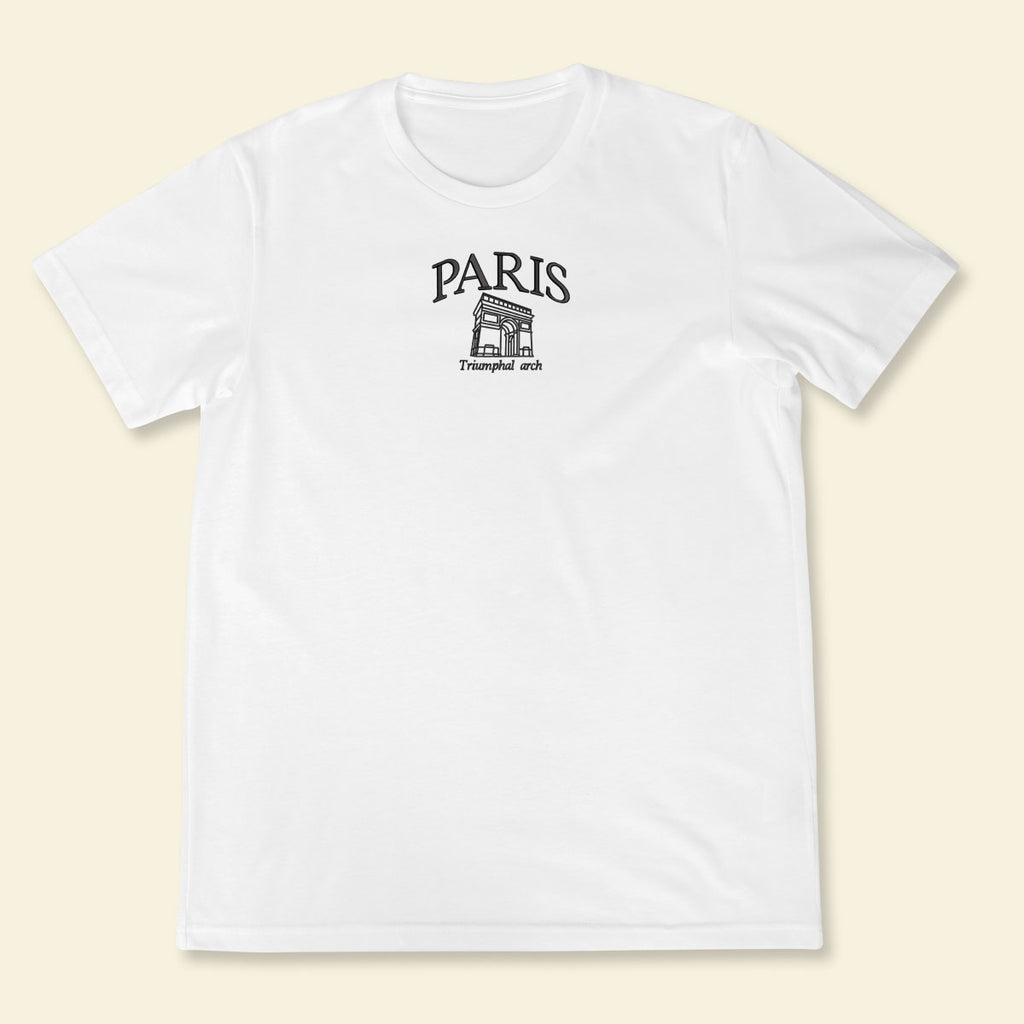 Embroidery Paris Triumphal Arch T-shirt 1688982345897.jpg