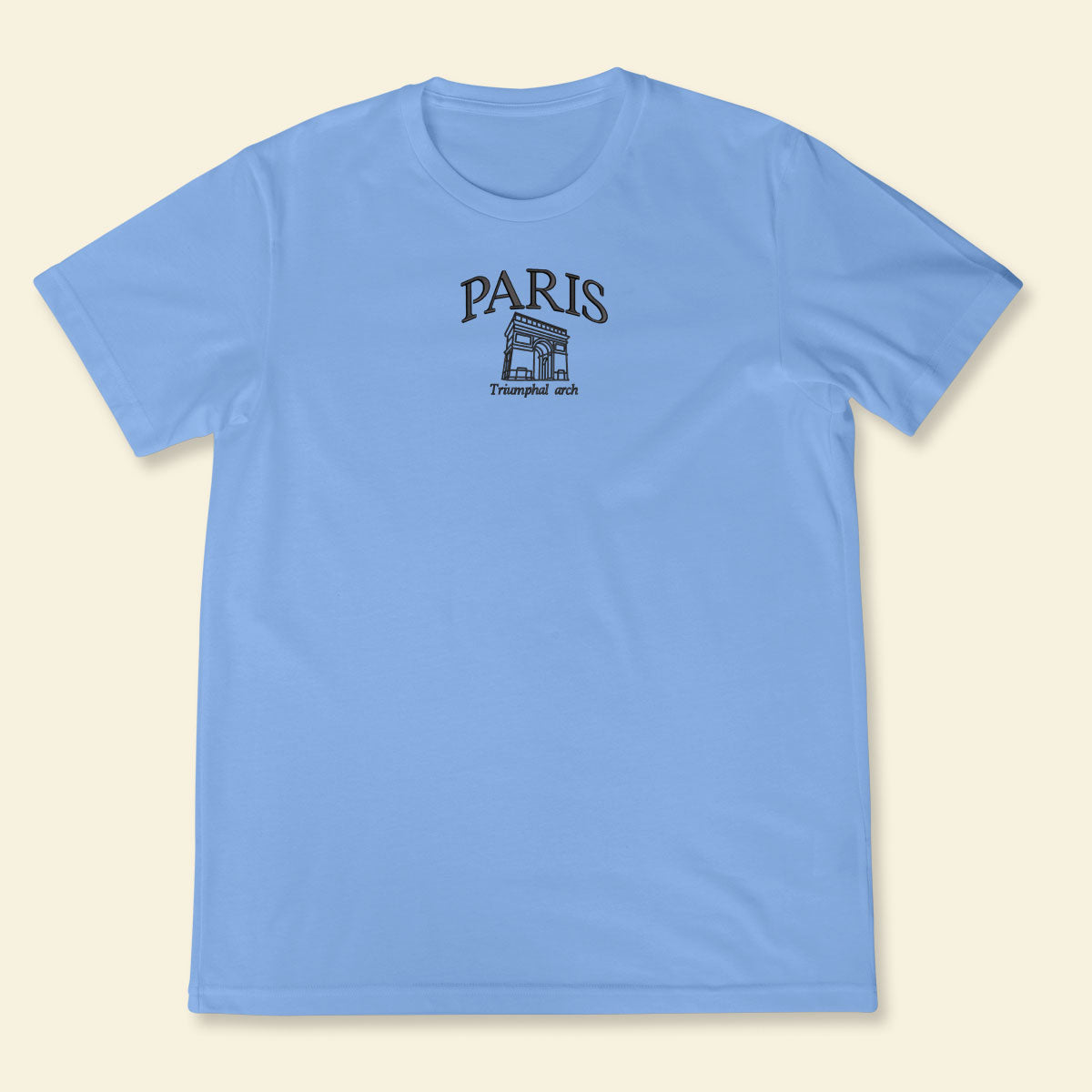 Embroidery Paris Triumphal Arch T-shirt 1688982345914.jpg