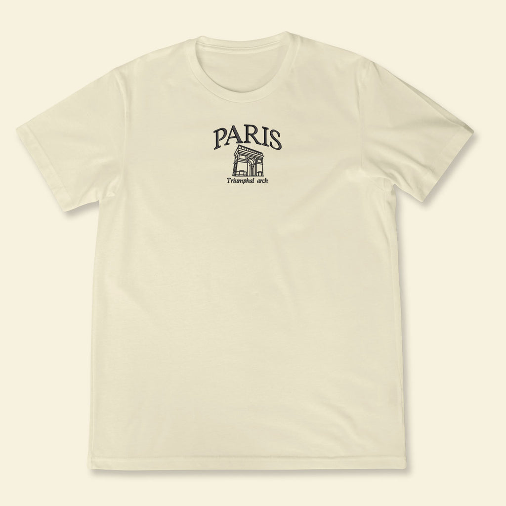 Embroidery Paris Triumphal Arch T-shirt 1688982345924.jpg