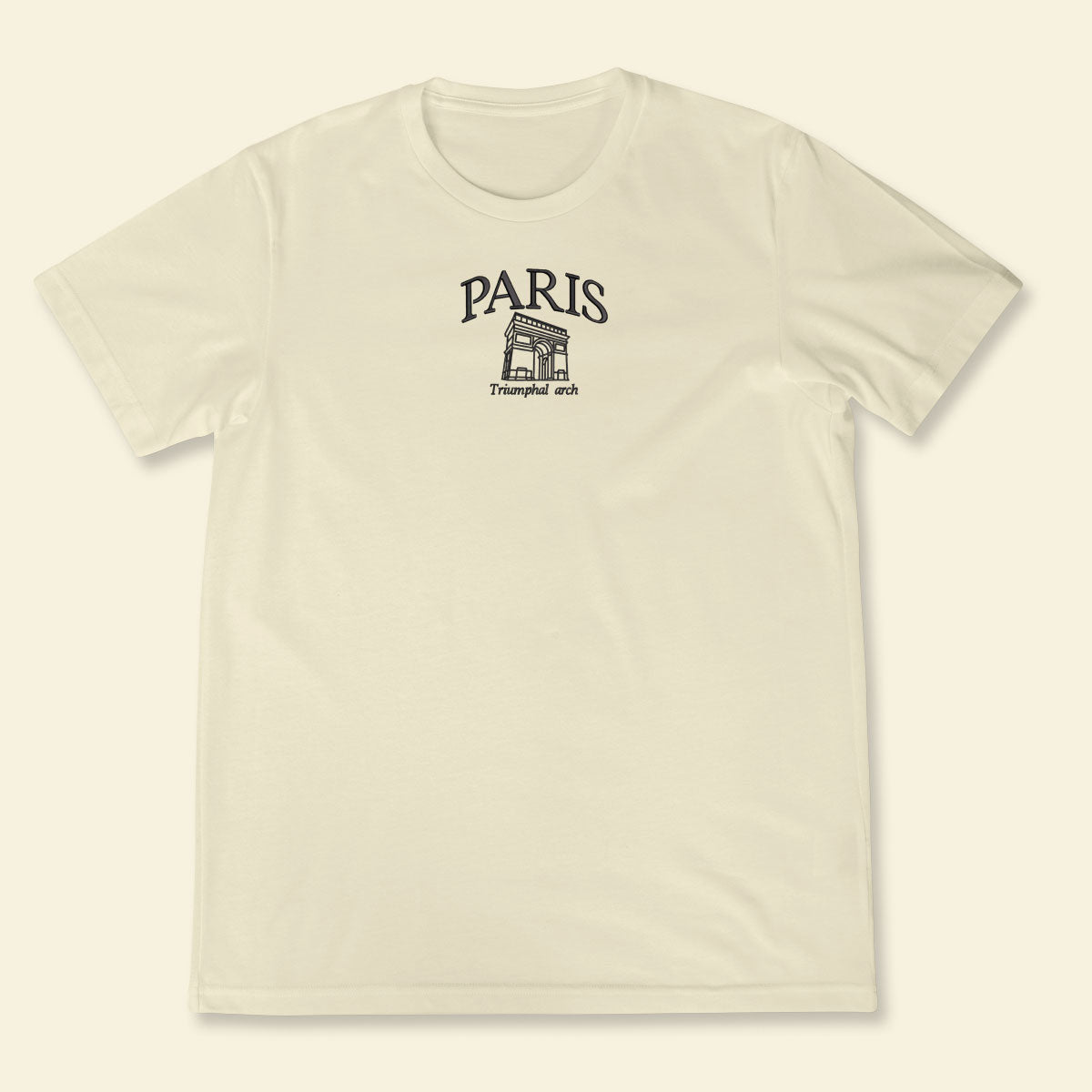 Embroidery Paris Triumphal Arch T-shirt 1688982345924.jpg