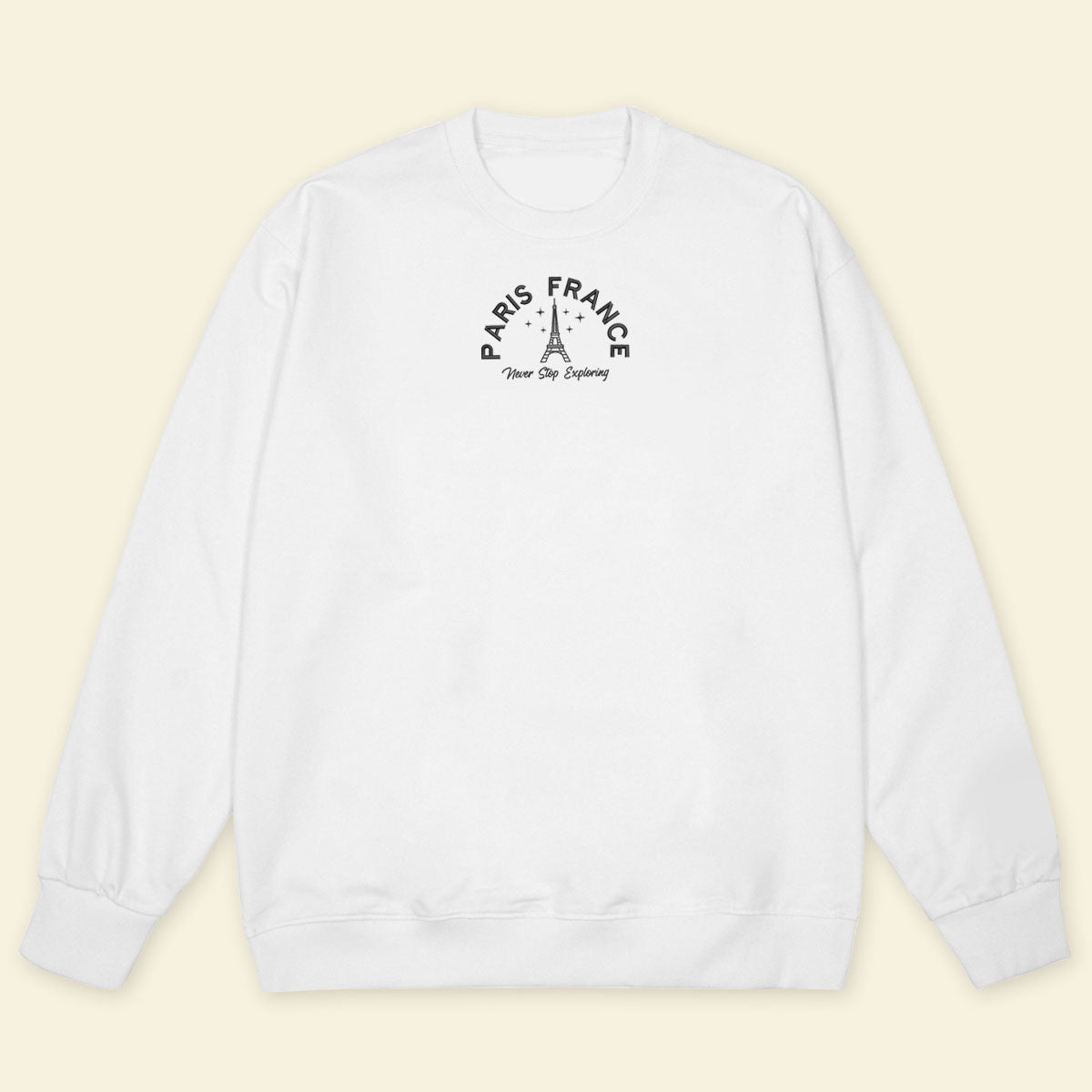 Embroidery Paris France Vintage T-shirt 1689042795428.jpg