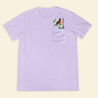Embroidery Birthmonth April Bird Pocket T-shirt - Birthday Gift Tee 1689148992903.jpg