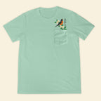 Embroidery Birthmonth April Bird Pocket T-shirt - Birthday Gift Tee 1689148992925.jpg