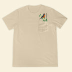 Embroidery Birthmonth April Bird Pocket T-shirt - Birthday Gift Tee 1689148992947.jpg