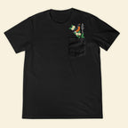 Embroidery Birthmonth April Bird Pocket T-shirt - Birthday Gift Tee 1689148992961.jpg