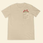 Embroidery Fairy Wildflower Pocket T-shirt 1689321521467.jpg