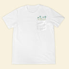 Embroidery Daisy Flowers Pocket T-shirt 1689321819962.jpg