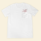 Embroidery Cherry Blossom Pocket T-shirt 1689321999293.jpg