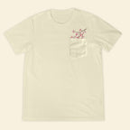 Embroidery Cherry Blossom Pocket T-shirt 1689321999305.jpg