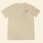 Embroidery Cherry Blossom Pocket T-shirt 1689321999308.jpg