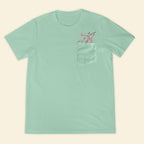 Embroidery Cherry Blossom Pocket T-shirt 1689321999324.jpg