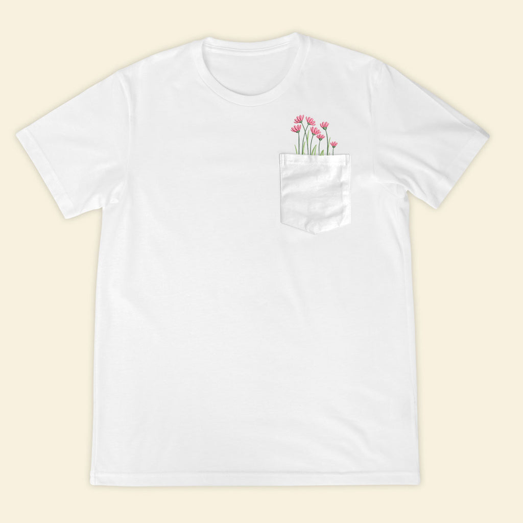 Embroidery Wildflowers Pocket T-shirt 1689322334115.jpg