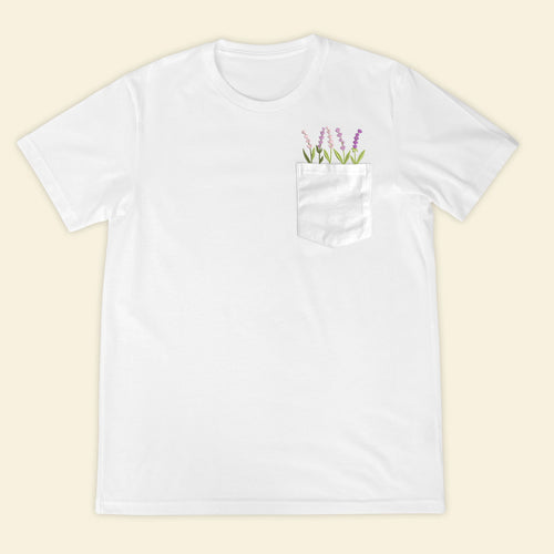 Embroidery Lavender Pocket T-shirt 1689323974398.jpg