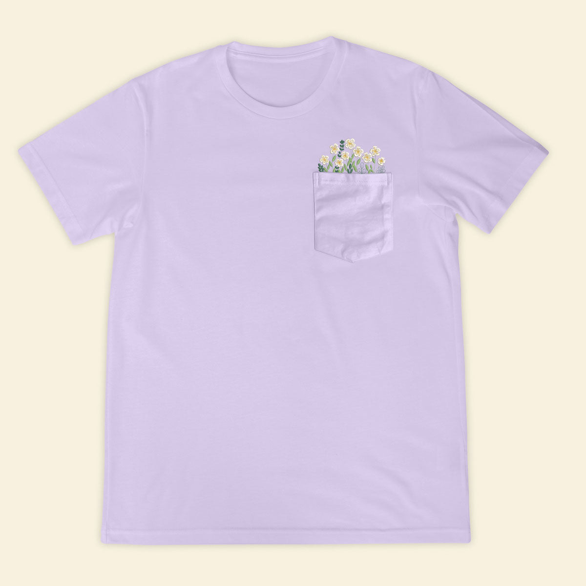 Embroidery Wildflowers Pocket T-shirt 1689325015604.jpg