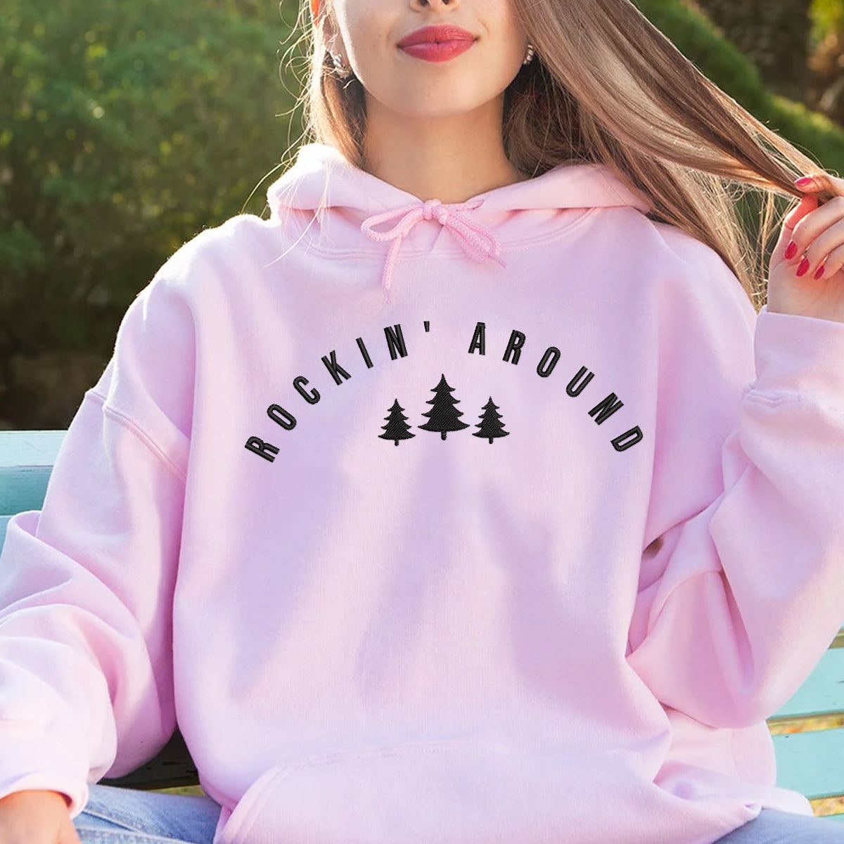 Rocking Around The Christmas Tree   Embroidered Apparel   Christmas Gift 1695626917116.jpg