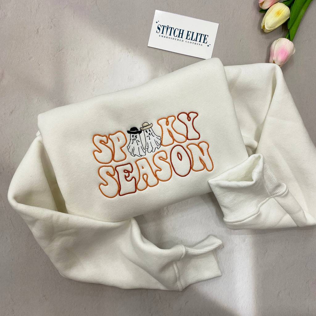 Spooky Season Halloween   Embroidered Apparel   Halloween Gift 1695630237011.jpg