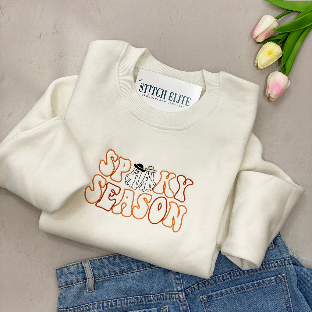 Spooky Season Halloween   Embroidered Apparel   Halloween Gift 1695630237048.jpg