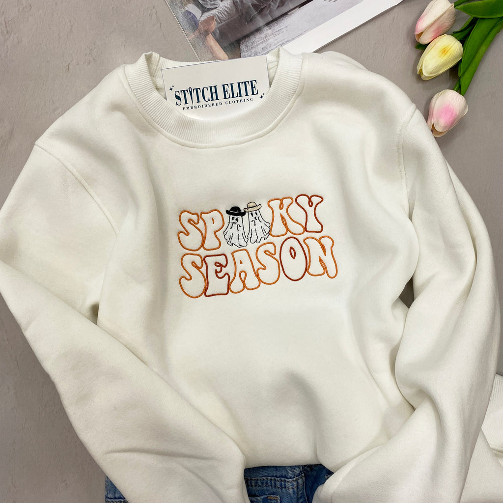 Spooky Season Halloween   Embroidered Apparel   Halloween Gift 1695630237092.jpg