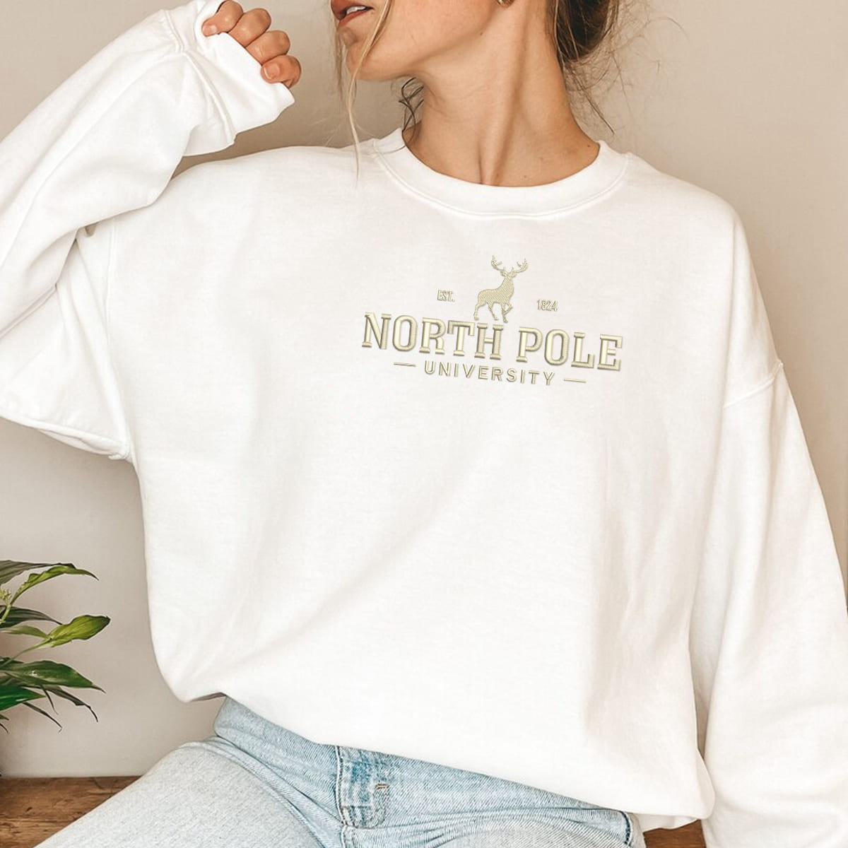 North Pole University   Embroidered Apparel   Christmas Gift 1695718643286.jpg