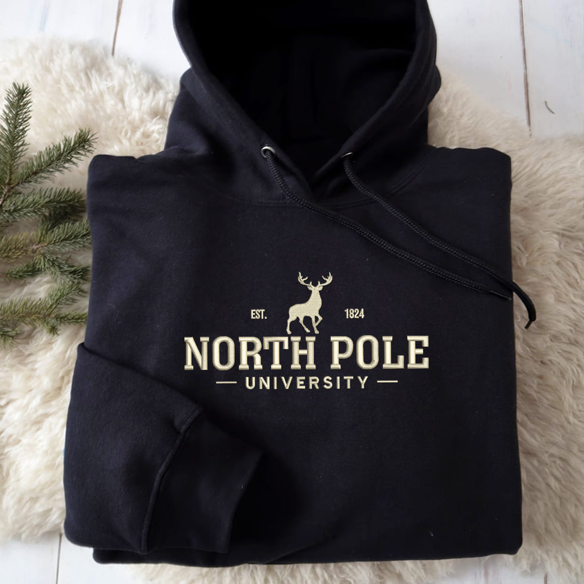 North Pole University   Embroidered Apparel   Christmas Gift 1695718643346.jpg