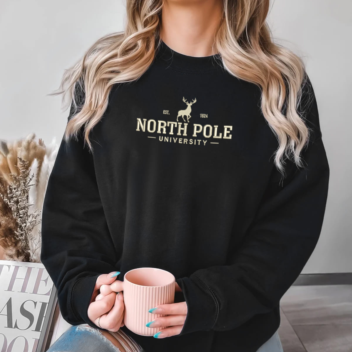 North Pole University   Embroidered Apparel   Christmas Gift 1695718643428.jpg