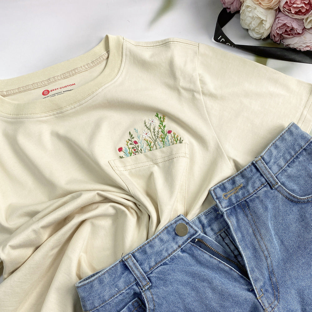 Embroidery Wildflower Pocket Shirt 1696240532441.jpg