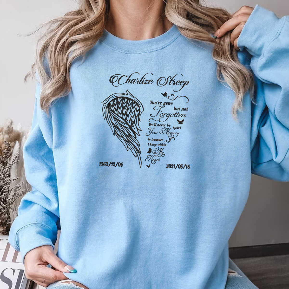 Embroidered Youre Gone But Not Forgotten Custom Embroidery Memorial Shirt With Name 1697170952328.jpg