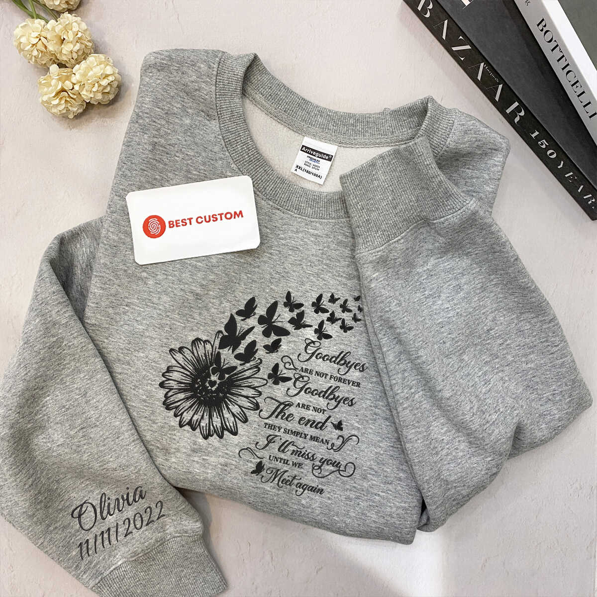 Embroidered Goodbyes Are Not Forever Custom Embroidery Memorial Shirt With Name 1697534925717.jpg
