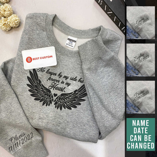 Embroidered No Longer By My Side Angel Wings Custom Embroidery Memorial Shirt With Name 1697537657099.jpg