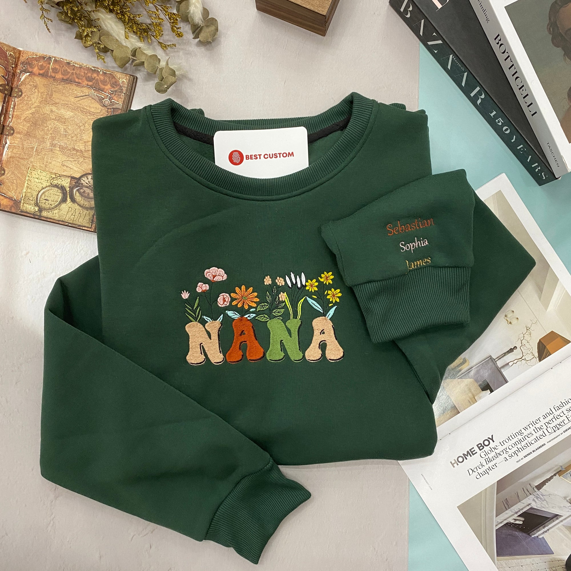 Nana Floral   Embroidered Apparel   Gift For Grandma 1697771567593.jpg