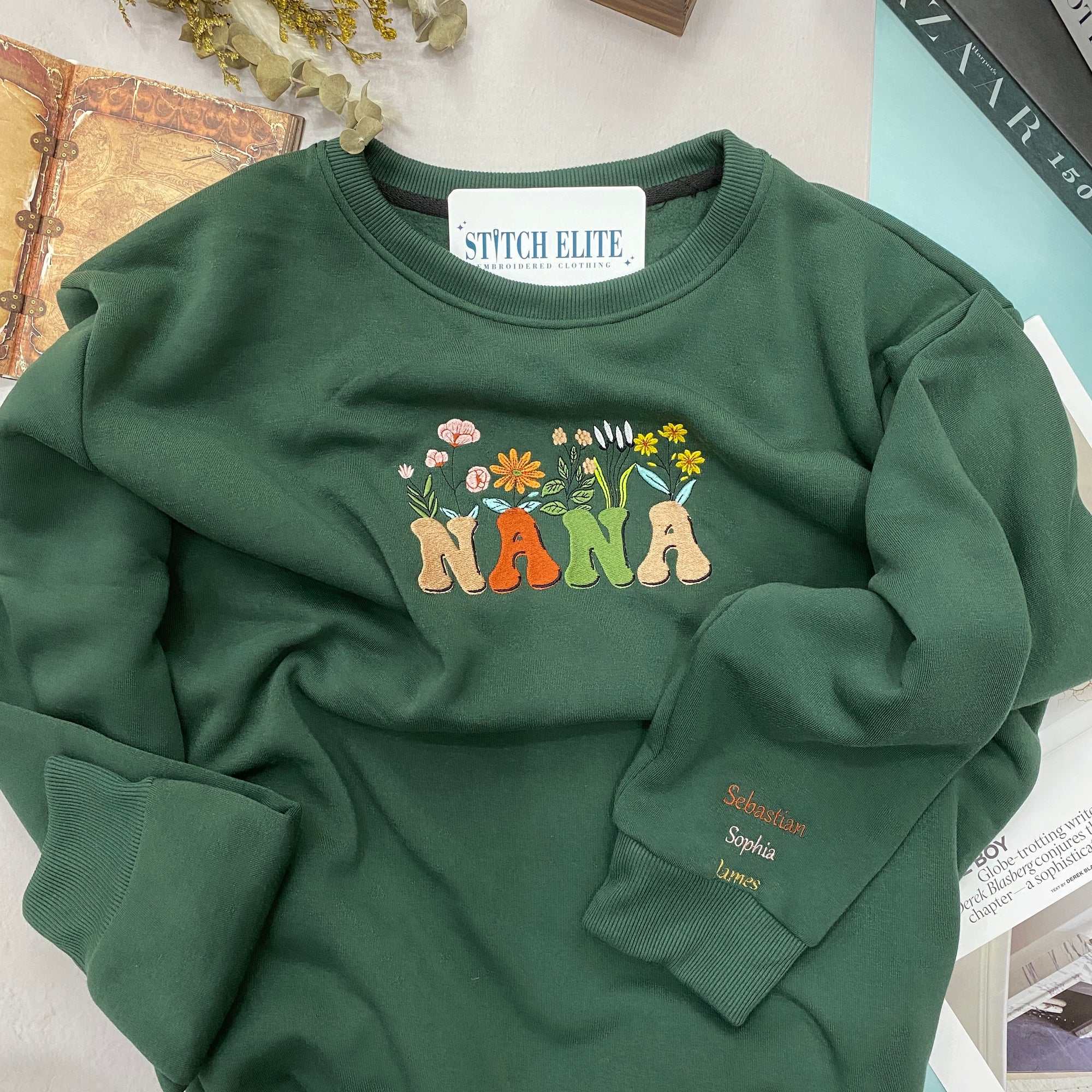 Nana Floral   Embroidered Apparel   Gift For Grandma 1697771567773.jpg