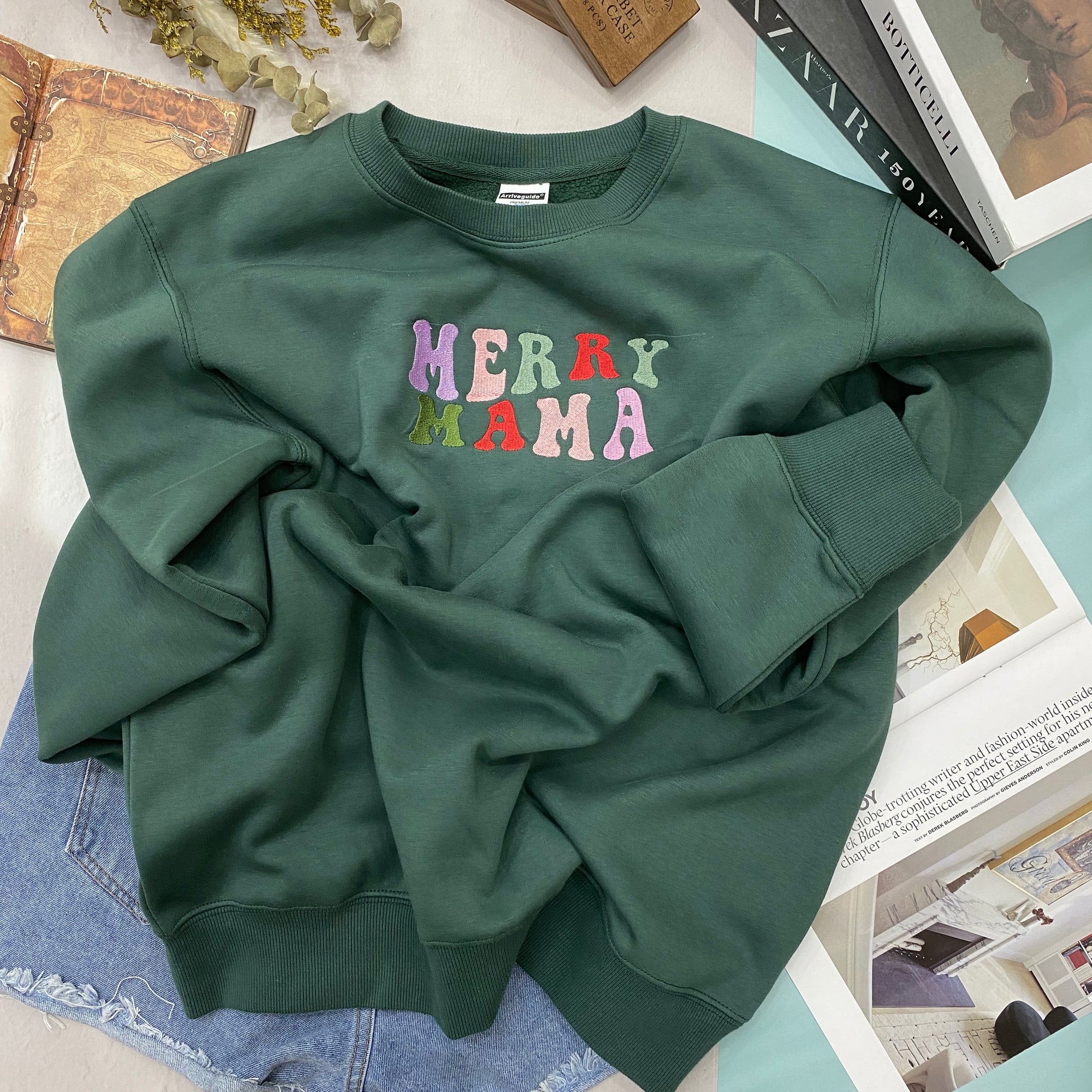 Merry Mama   Embroidered Apparel   Christmas Gift For Mother 1697771705139.jpg