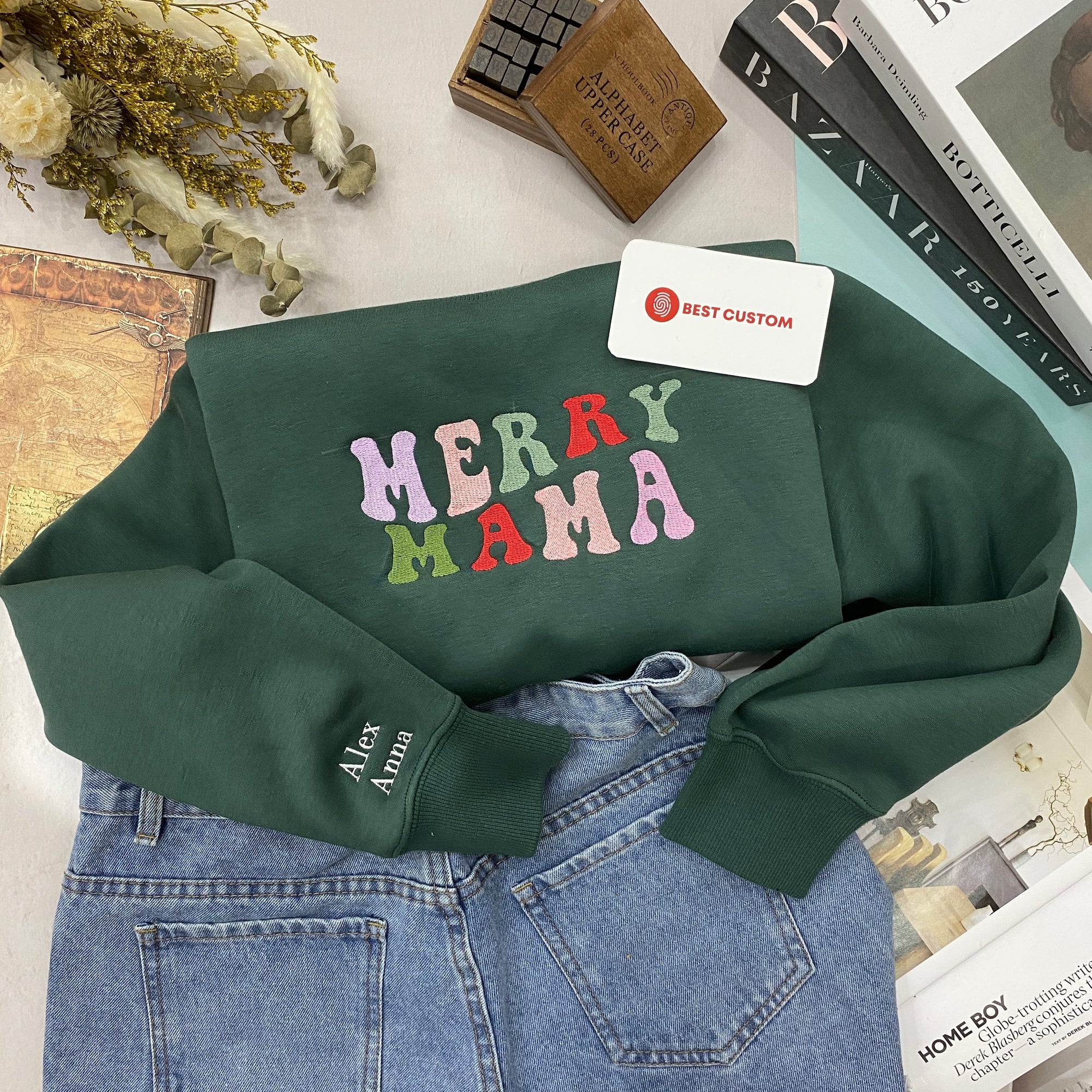 Merry Mama   Embroidered Apparel   Christmas Gift For Mother 1697771705641.jpg