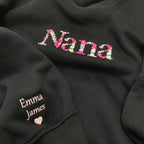 Colorful Flower Nana   Embroidered Apparel   Gift For Grandma 1697771806789.jpg