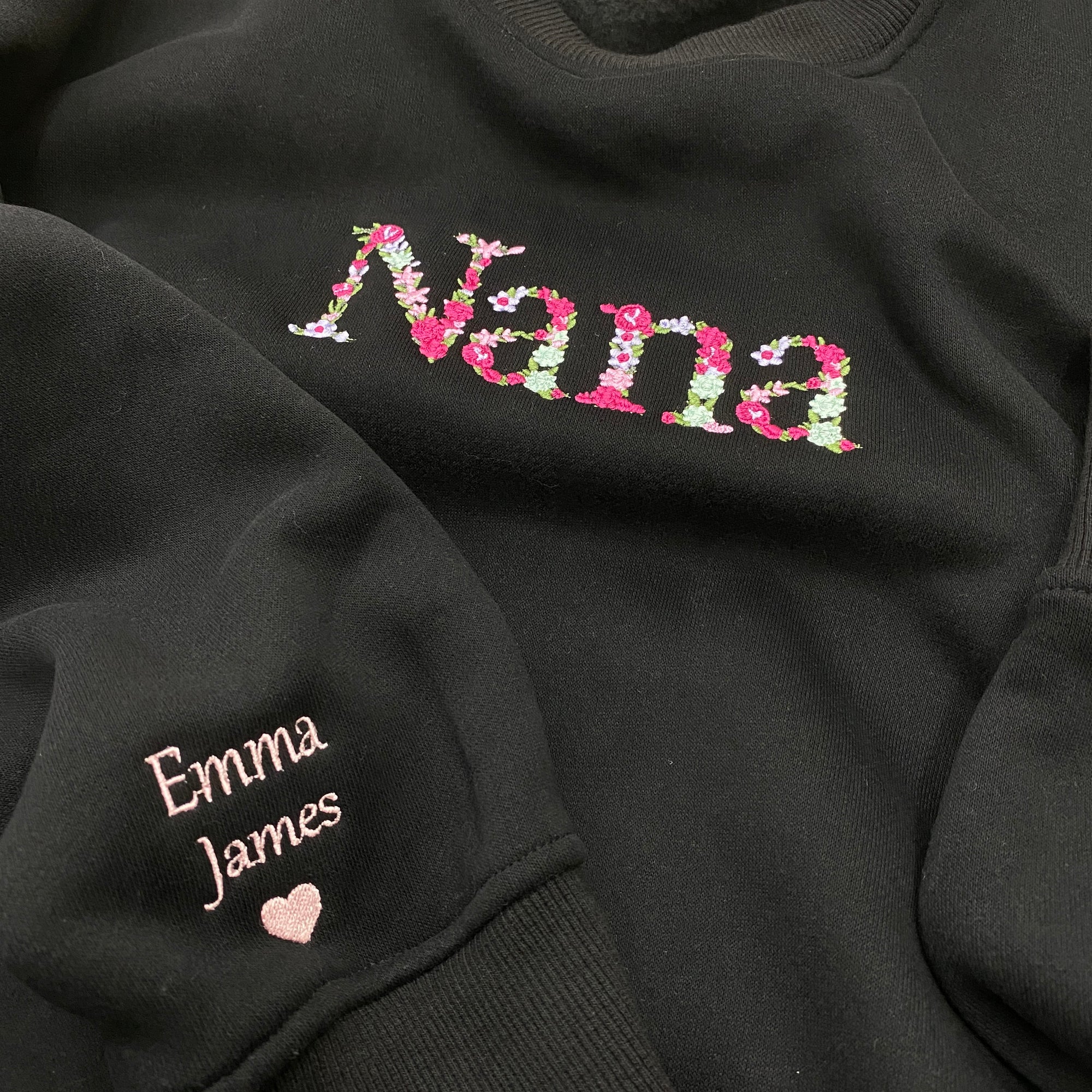 Colorful Flower Nana   Embroidered Apparel   Gift For Grandma 1697771806789.jpg
