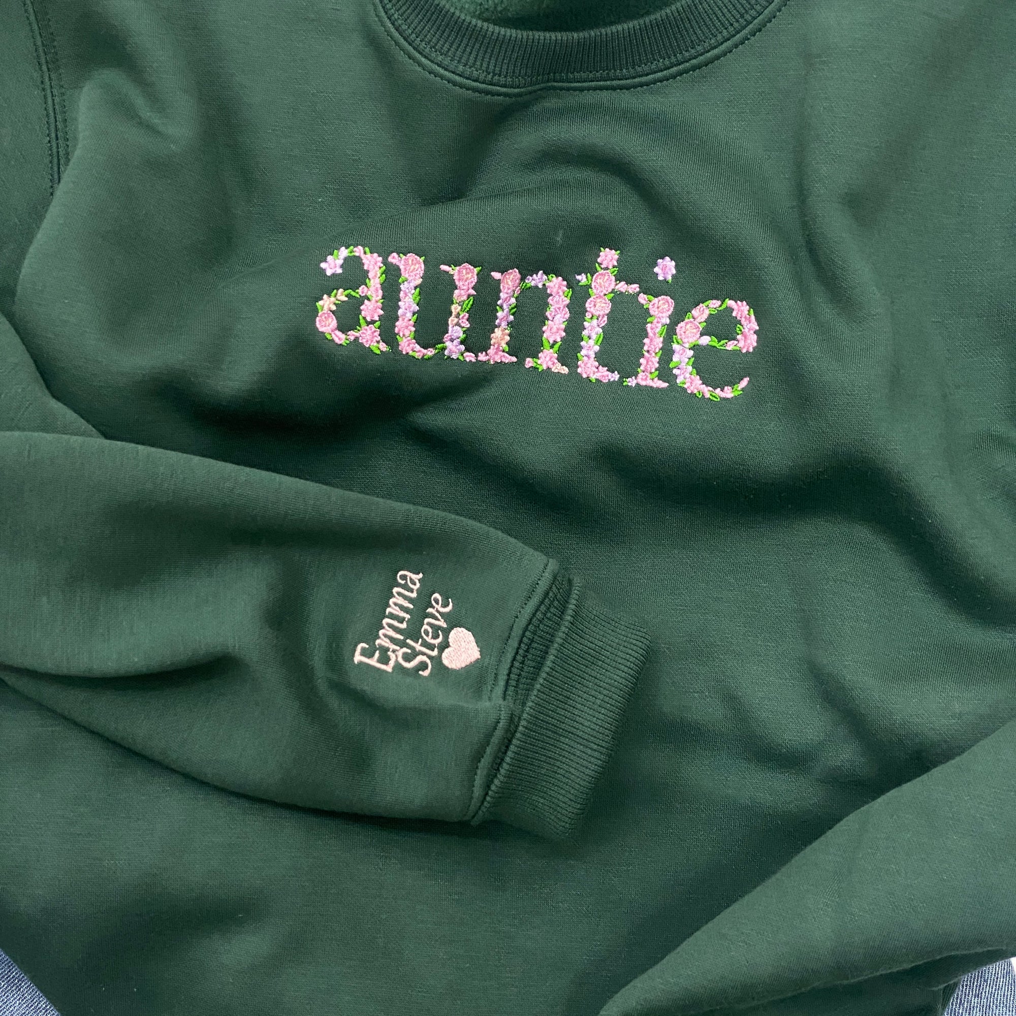 Auntie Floral   Embroidered Apparel   Gift For Aunt 1697771873641.jpg