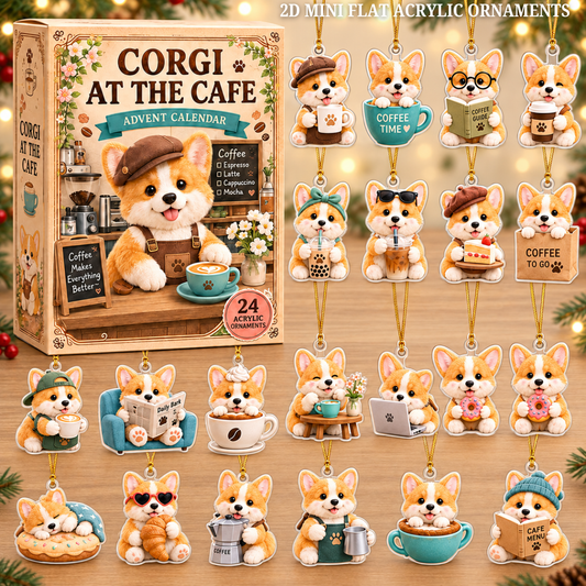 Corgi At The Cafe Advent Calendar 2026 - 24-Day Festive Countdown, Acrylic Charms Blind Box - Gift For Corgi Lovers 16aab3d6-b2d6-43fc-91c8-f71233671e96-cafe-corgi-text.png