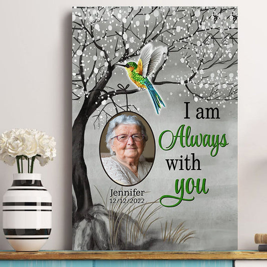 Humming Bird Always With You - Personalized Canvas - Memorial Gift 17.jpg