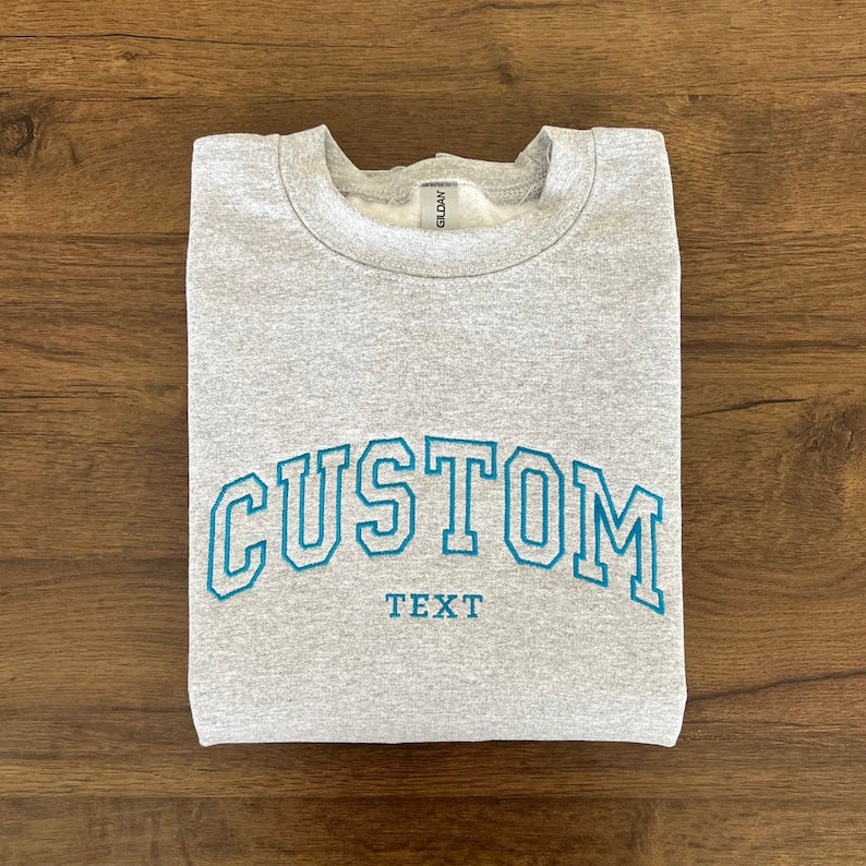Custom Text Embroidered Sweatshirt Custom Univerisity Shirt State City Hoodie Personalized Gift For Bride 1700190810612.jpg