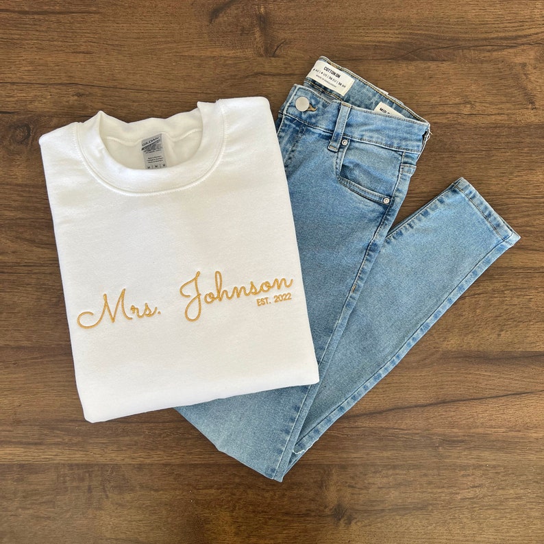 Custom Mrs Embroidered Sweatshirt Est Year Personalized Gift For Bride Wife Shirt Future Mrs Hoodie Engagement Gift Bride To Be 1700192134527.jpg