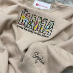 This Mama Wears Her Heart On Her Sleeve Wildflower Pattern   Embroidered Apparel   Gift For Mother 1701224912681.jpg