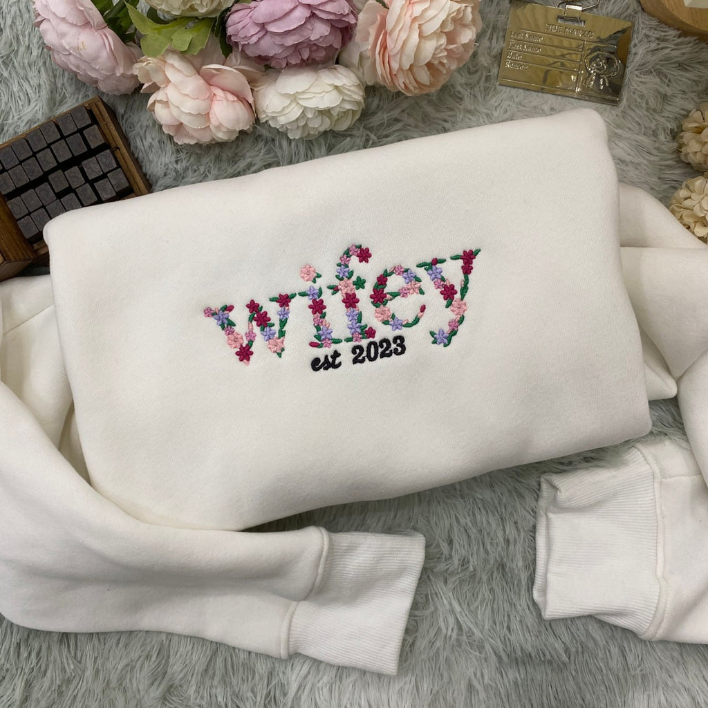 Floral Wifey   Embroidered Apparel   Gift For Wife 1701244405121.jpg