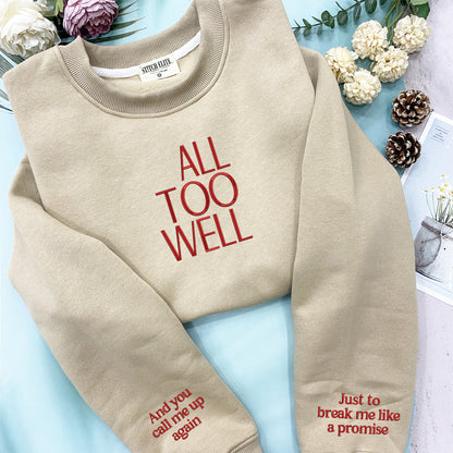You Call Me Up Again Embroidered Sweatshirt Hoodie T Shirt 1701328050183.jpg