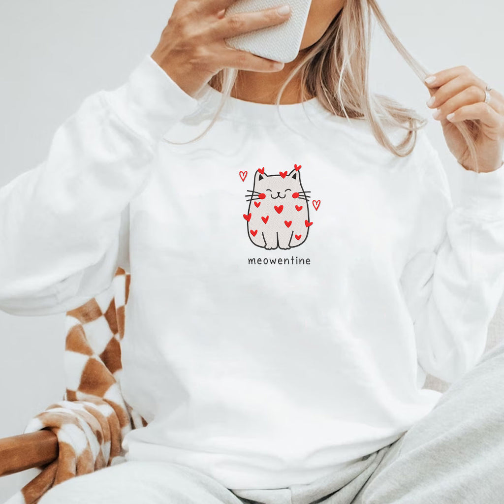 Cat Lover Valentines Day Meowentine   Embroidery Apparel   Valentines Day Gift 1703818225122.jpg