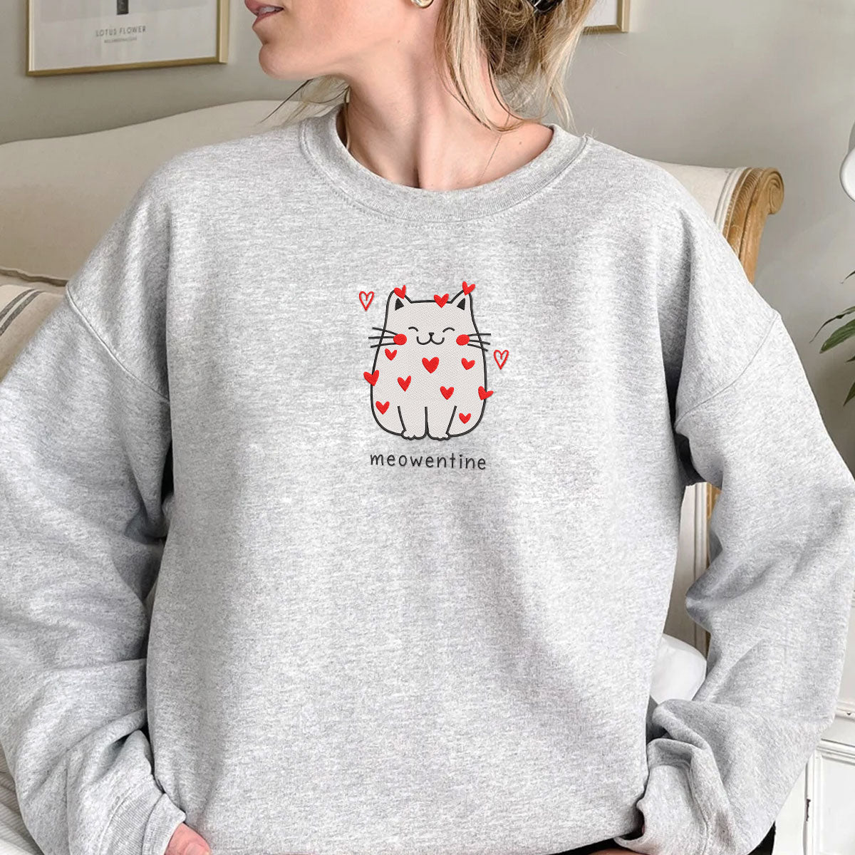 Cat Lover Valentines Day Meowentine   Embroidery Apparel   Valentines Day Gift 1703818225944.jpg