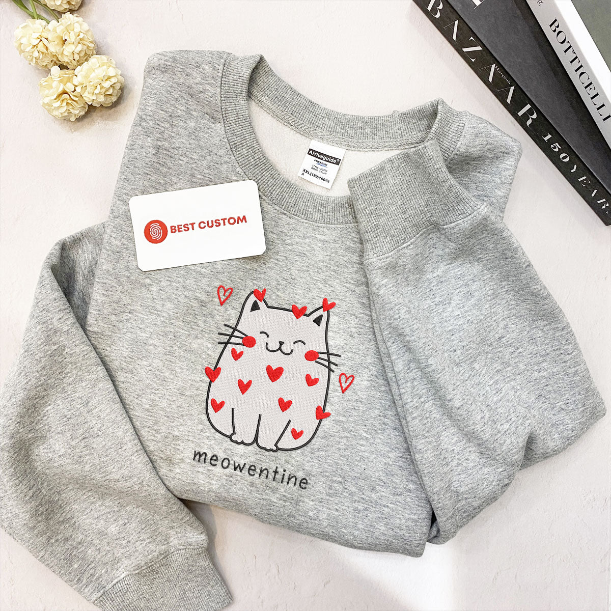 Cat Lover Valentines Day Meowentine   Embroidery Apparel   Valentines Day Gift 1703818226224.jpg