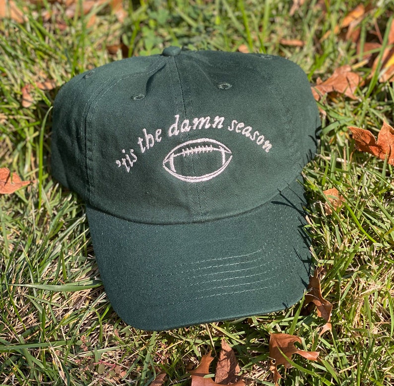 Tis The Damn Season Footbal Embroidered Cap 1716191101324.jpg