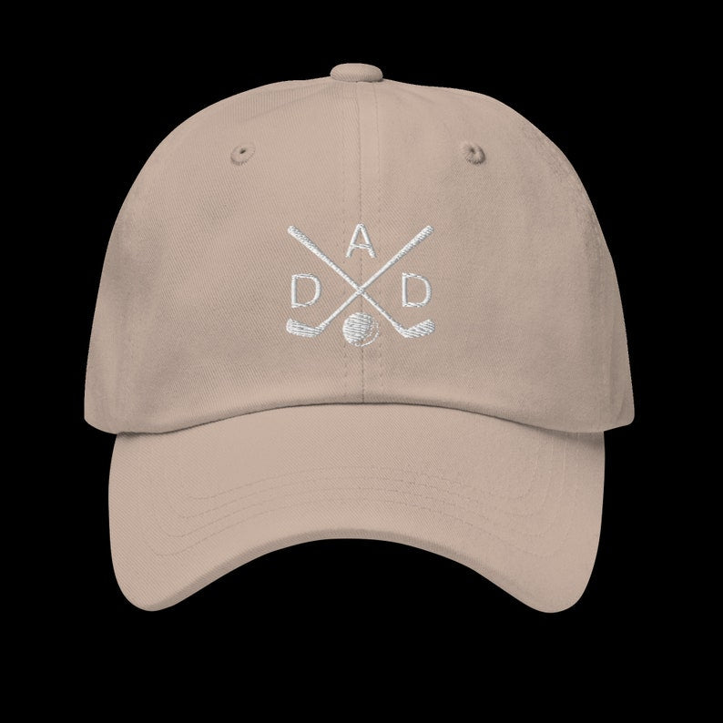 Golf Dad Hat   Perfect Fathers Day Gift   Stylish Cotton Cap For Golf Lovers   Unique Dad Birthday Present Embroidered Cap 1716803016241.jpg