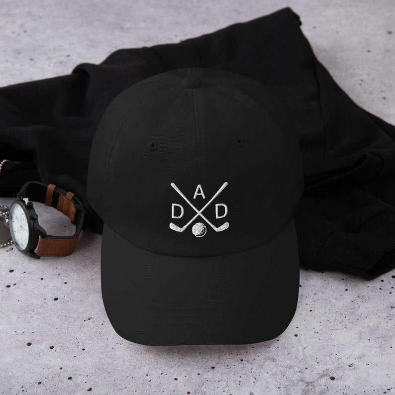 Golf Dad Hat   Perfect Fathers Day Gift   Stylish Cotton Cap For Golf Lovers   Unique Dad Birthday Present Embroidered Cap 1716803016246.jpg