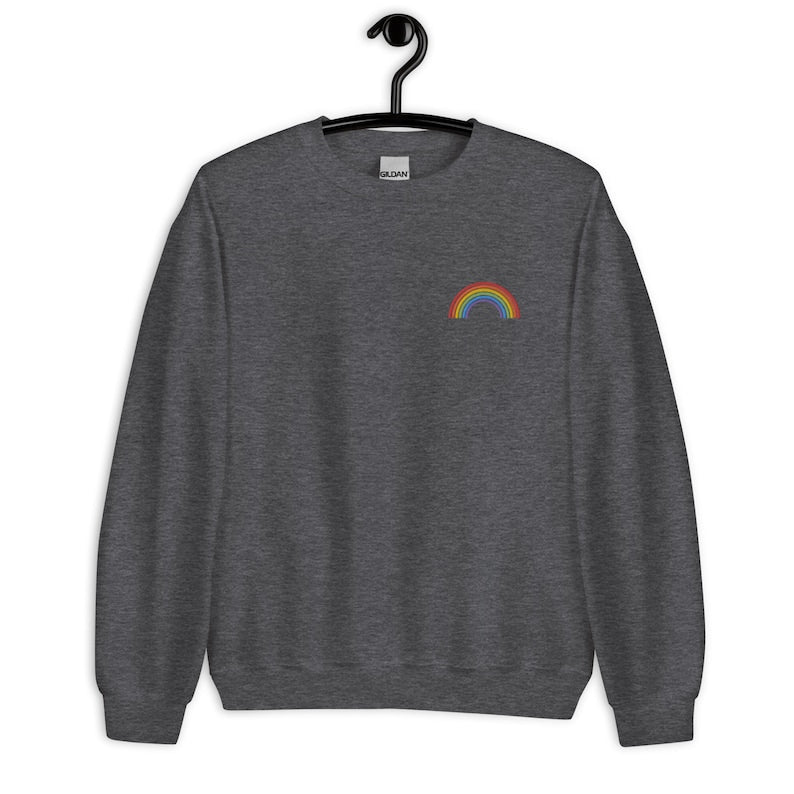 Embroidered Rainbow T Shirt  Pride Shirt  Lgbtq Pride  Gay Pride Shirt  Pride Shirts  Lesbian Pride  Bi Pride  March For The Movement 1716969424565.jpg